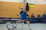 Mogens Sonnichsen beim Punktspiel in der Verbandsoberliga Nord zwischen SV Friedrichsort und TTC Mölln am 30.10.2021