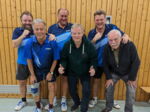Die 6. SVF-Herren in der 2.-Kreisklasse-Saison 2022 / 2023 (vlnr): Marcus Kirk, Manfred Kaiser, Hans-Heinrich Schütt, Olaf Rieken, Jan Klein, Uwe Klein (es fehlt Mario Spagnuolo)