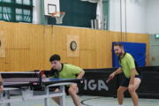 Felix Reckwald und Pawel Kibala am 18.10.2025 beim Oberliga-Punktspiel SV Friedrichsort - TTC Düppel