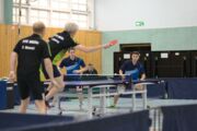 Niklas Munz und Fynn Albrecht im Doppel beim Punktspiel in der Verbandsoberliga Nord zwischen SV Friedrichsort und TTC Mölln am 30.10.2021